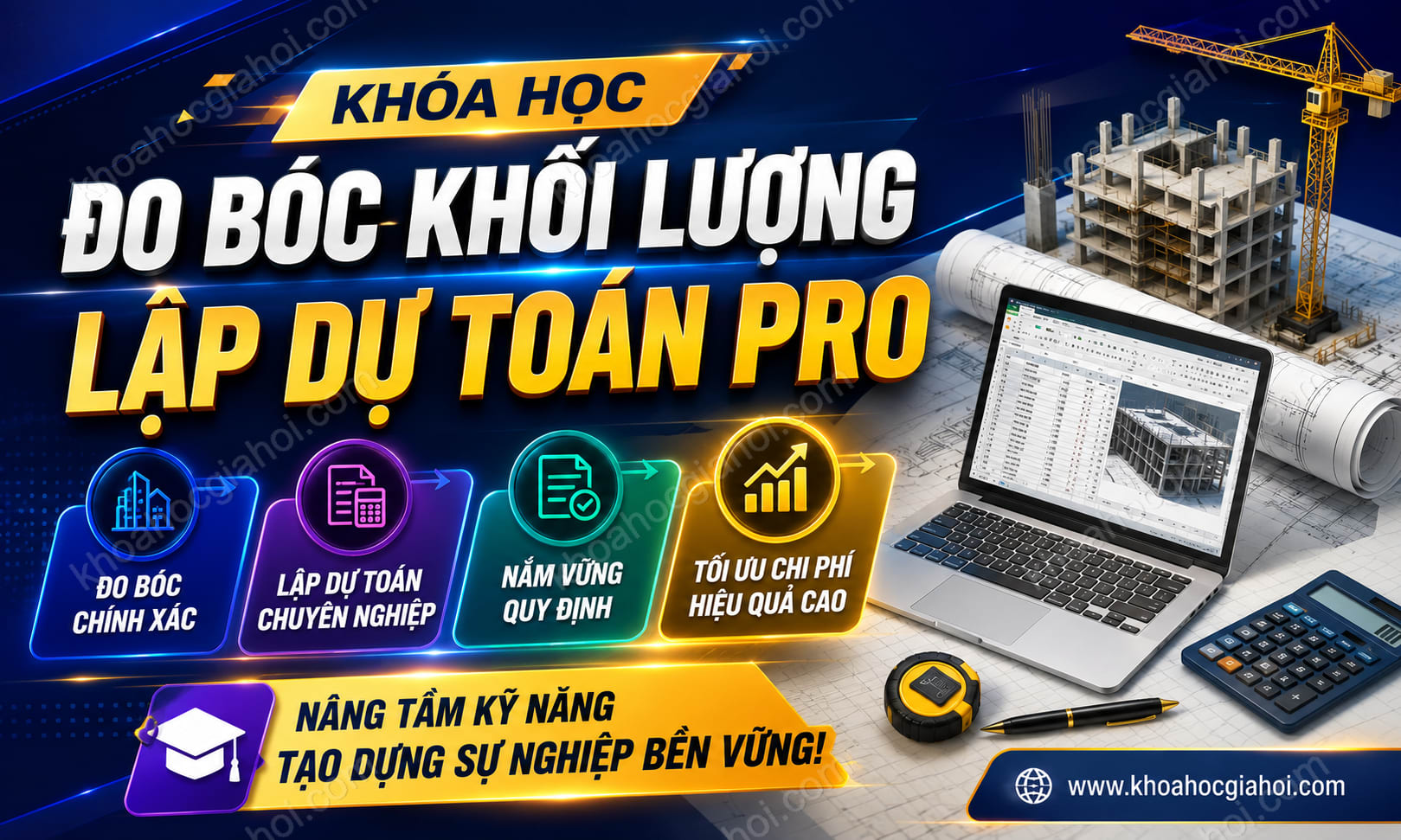 Khóa Học Đo Bóc Khối Lượng - Lập Dự Toán Pro