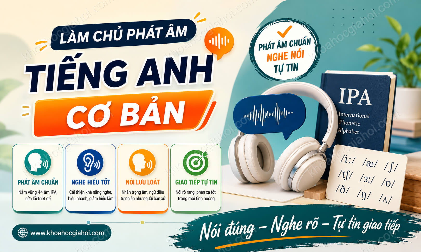 Khóa Học Luyện Phát Âm Và Nghe Nói Tiếng Anh Cơ Bản