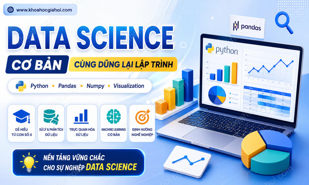 Khóa Học Data Science Cơ Bản Cùng Dũng Lại Lập Trình