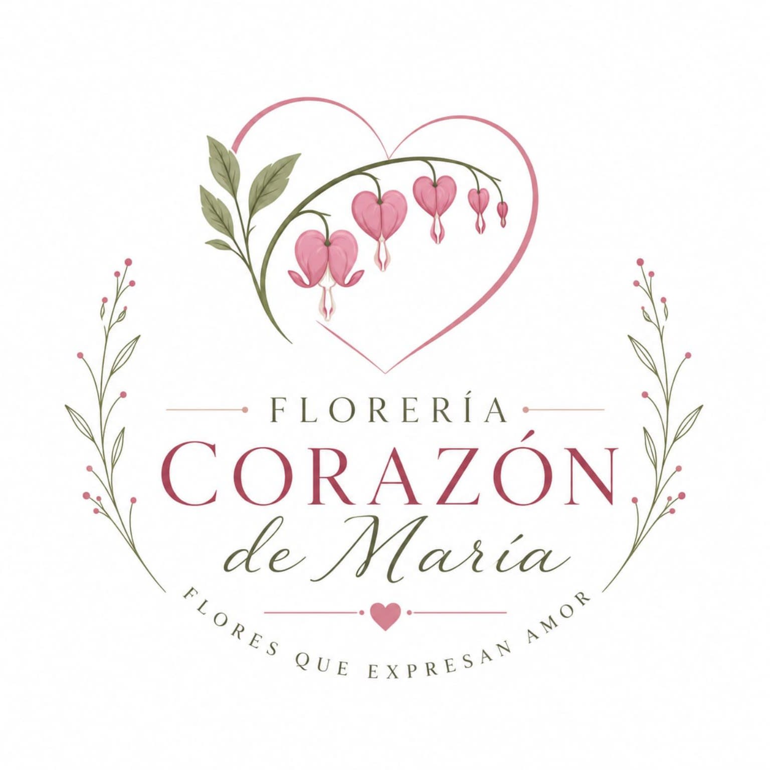 Logo Florería Corazón de María
