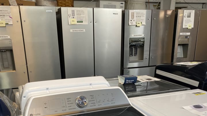 The control panel of a GE Profile washer