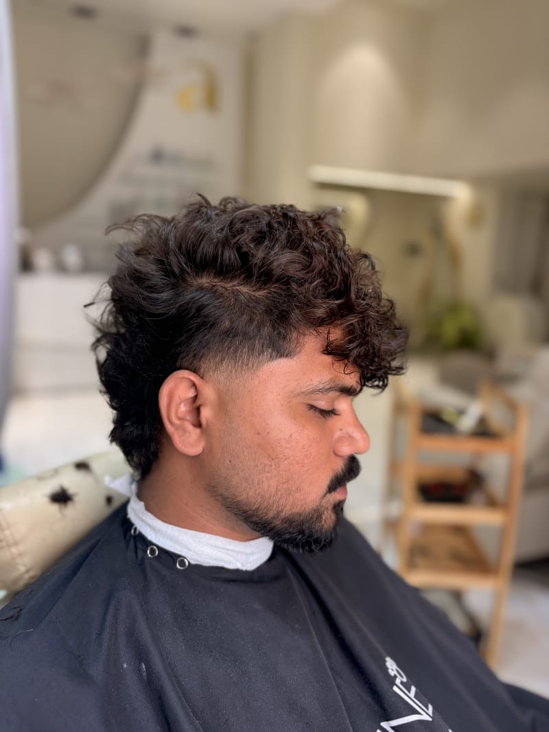 Haircut and styling at Ally 21 Salon, Aundh
