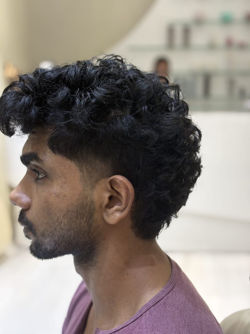 Haircut and styling at Ally 21 Salon, Aundh