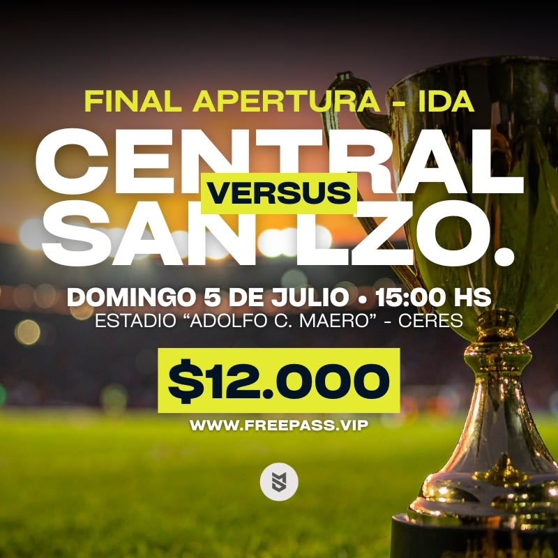 Final Ida I Central Arg. Olimpico Ceres vs San Lorenzo de Ambrosetti I Torneo Apertura 2026 LRCF.