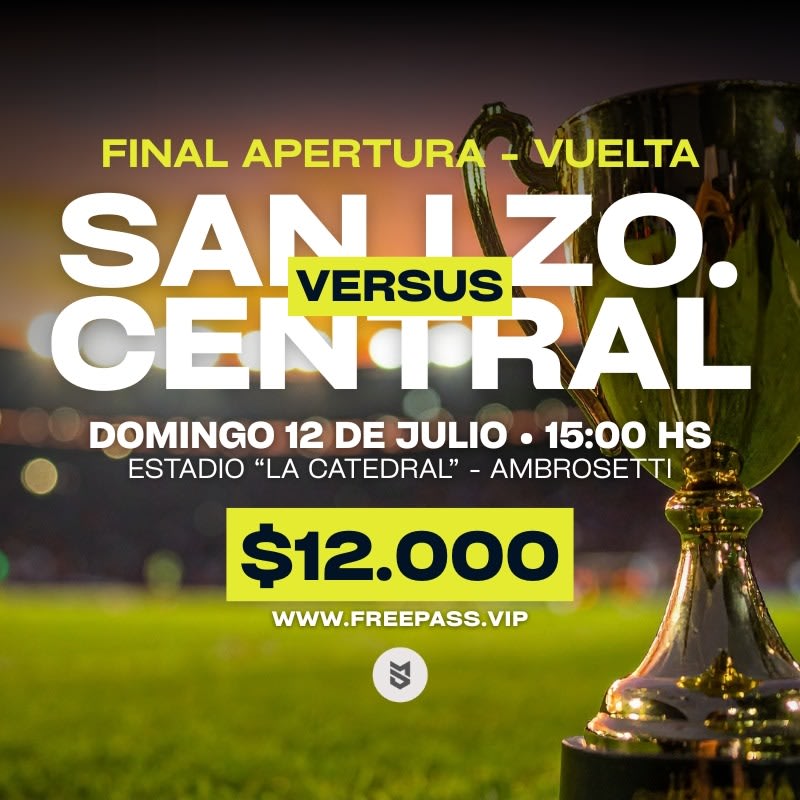 Final Vuelta I San Lorenzo de Ambrosetti vs Central Argentino Olímpico Ceres I Torneo Apertura 2026.