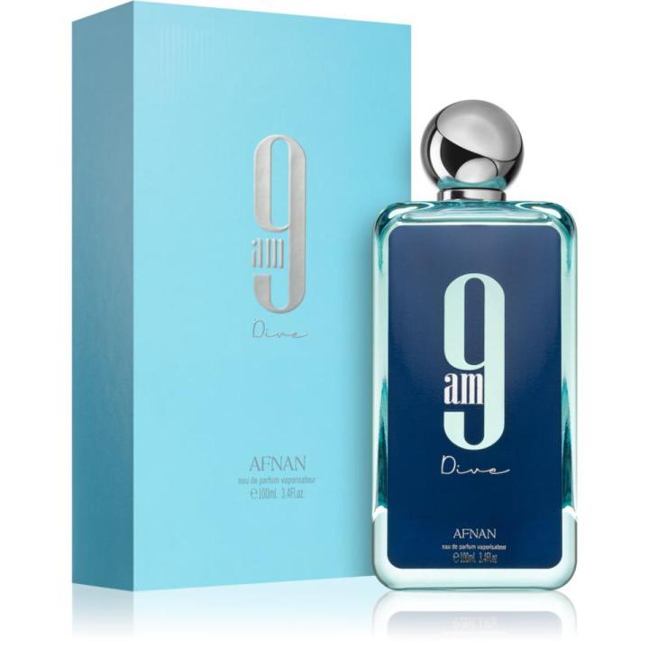 Buy Afnan 9AM Dive EDP 100ML in Pakistan | Solangs Perfume by Afnan
