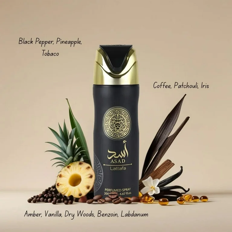 Lattafa Asad Body Spray For Men – 200 ML 2