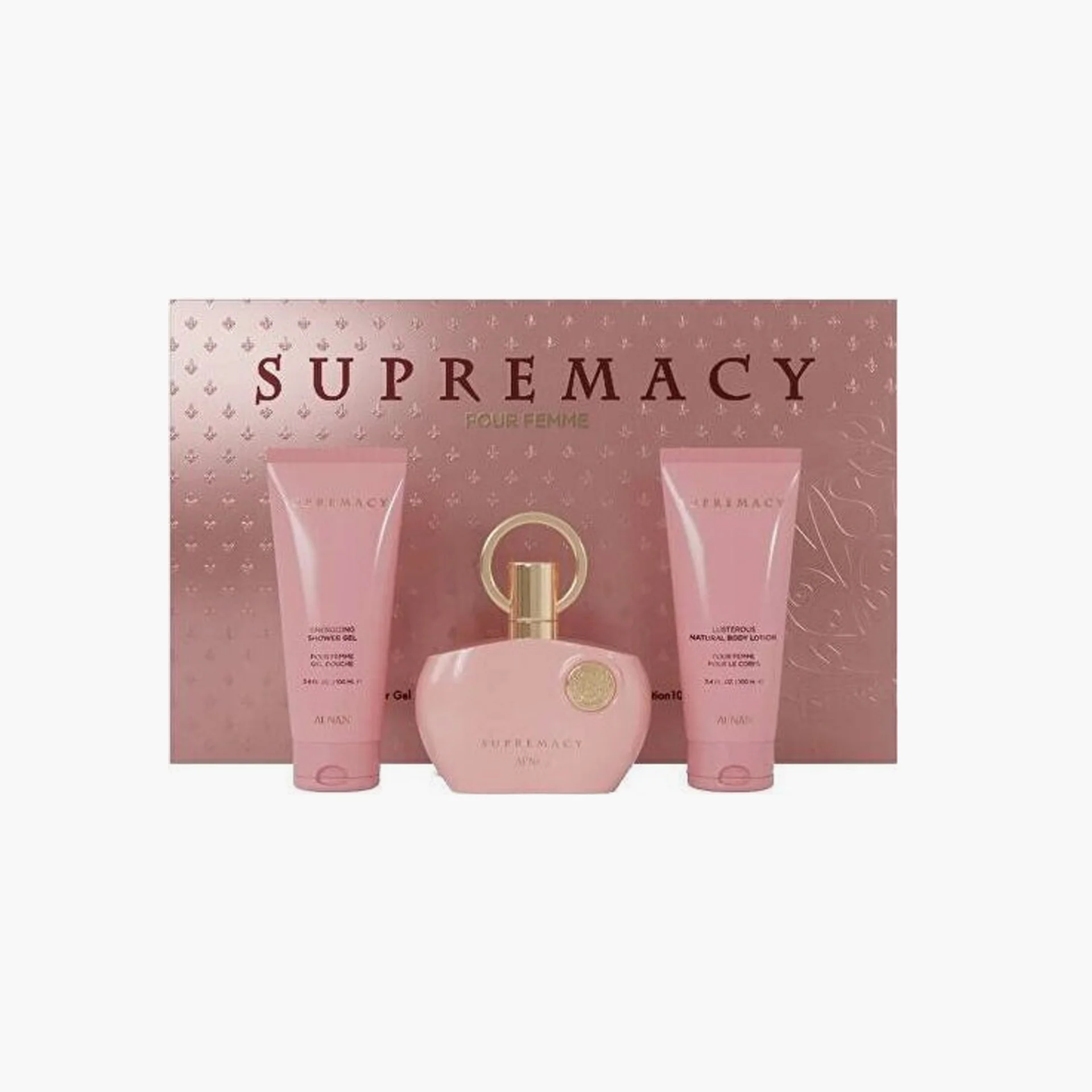Afnan Supremacy Pink 3Pcs Gift Set For Women Perfume by Afnan
