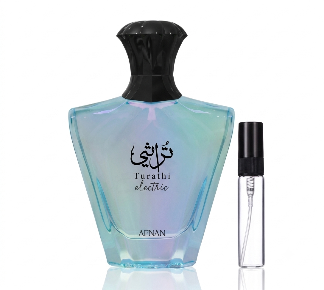 Buy Afnan Turathi Electric EDP Decants in Pakistan | 5ML–50ML  | Solangs Perfume by Afnan