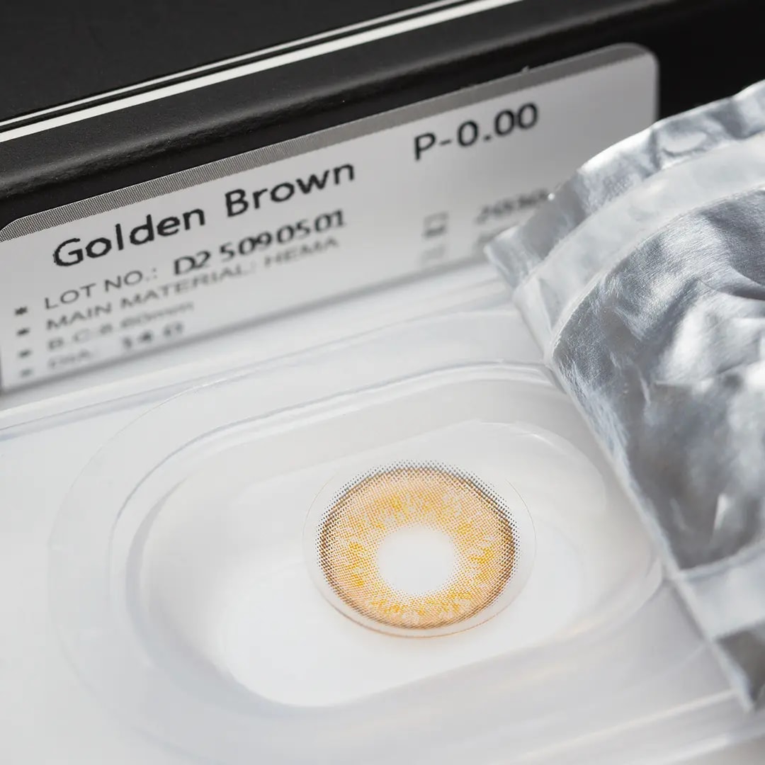 עדשות צבע Golden Brown – תמונה 3