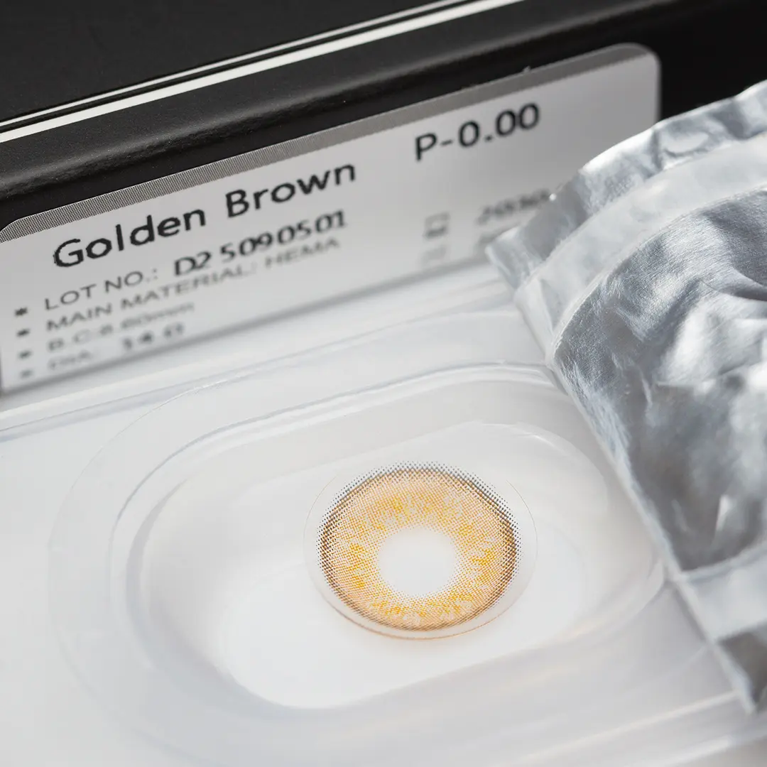 עדשות צבע Golden Brown – صورة 3