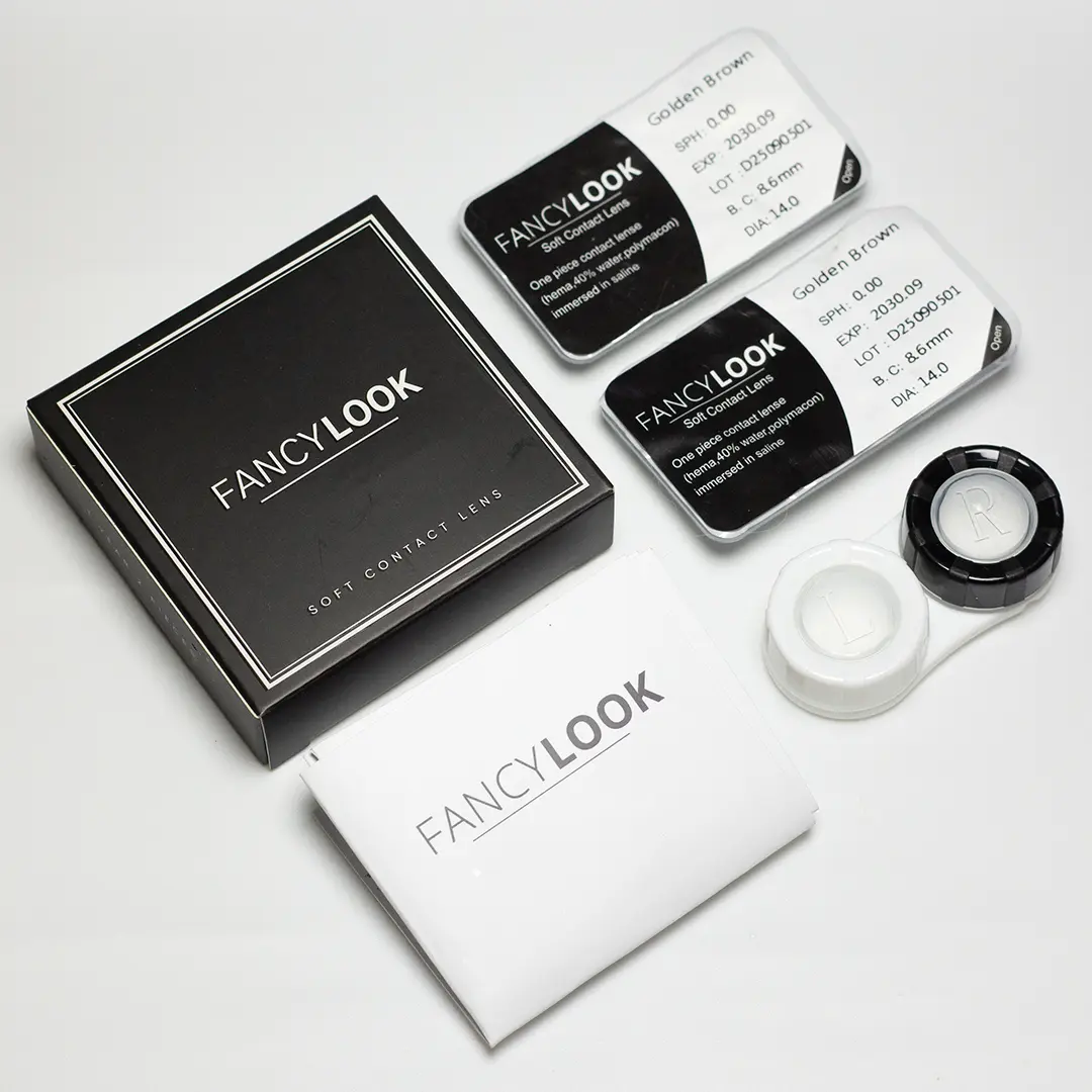 עדשות צבע Golden Brown – صورة 4