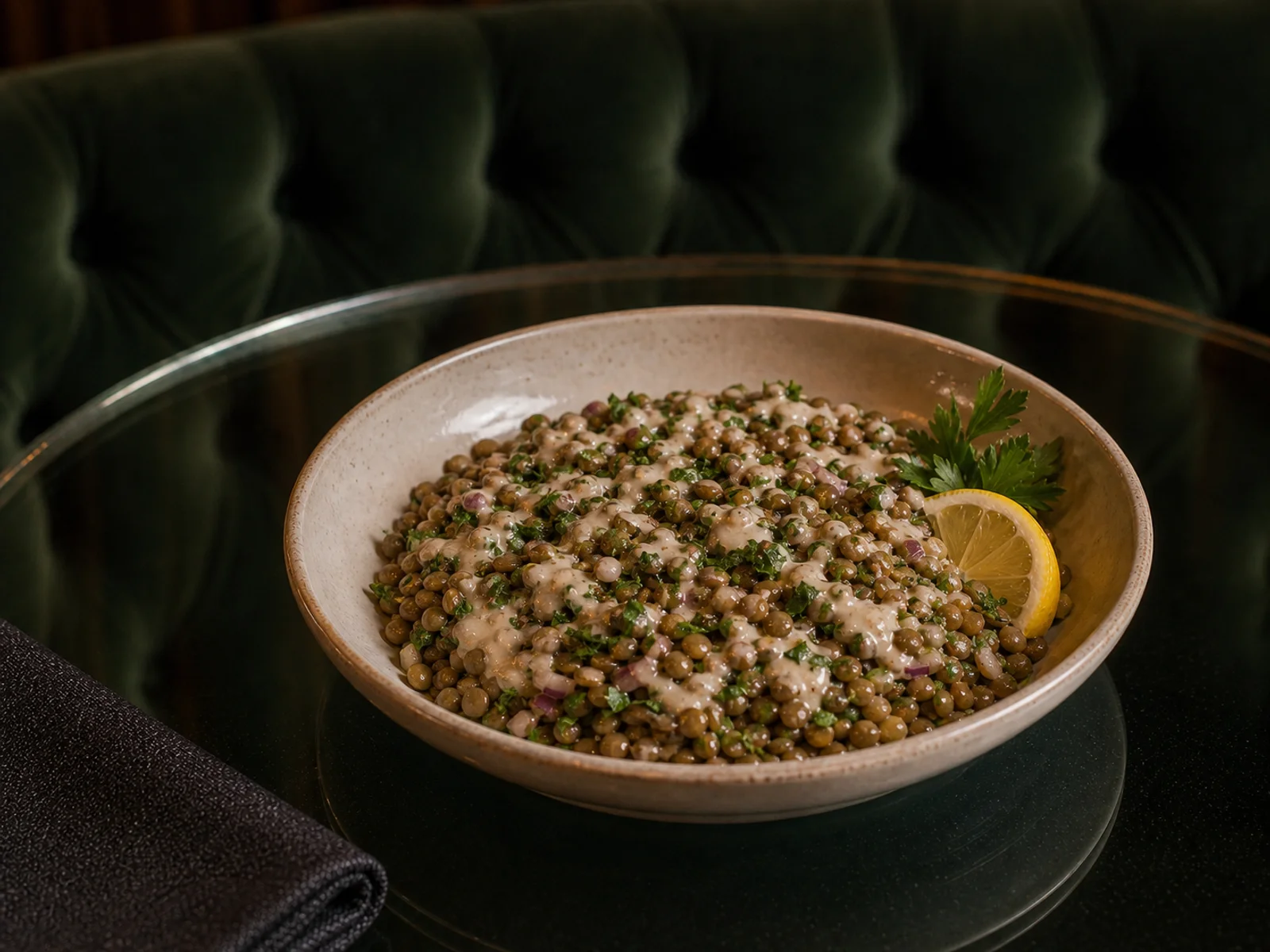 Konya Tahinli Yeşil Mercimek Salatası