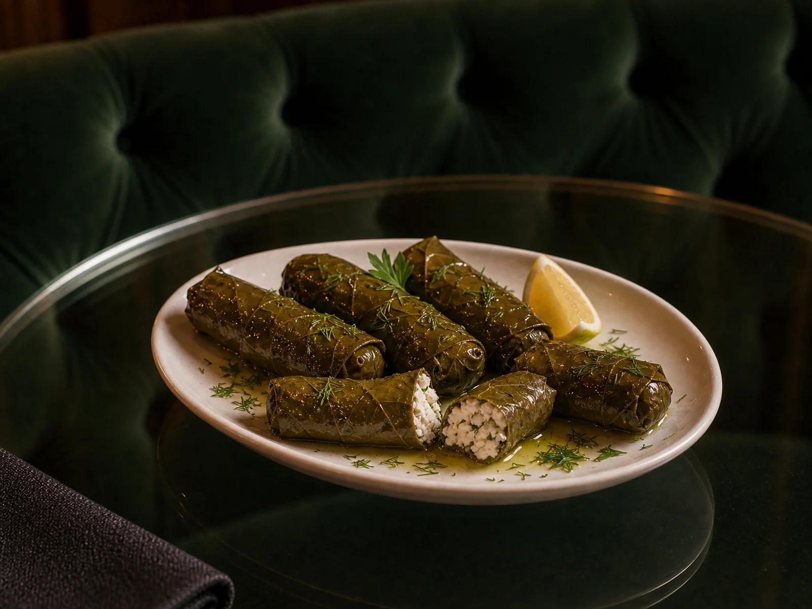 İzmir Esintili Zeytin Yapraklı Lor Sarma (Soğuk Meze)