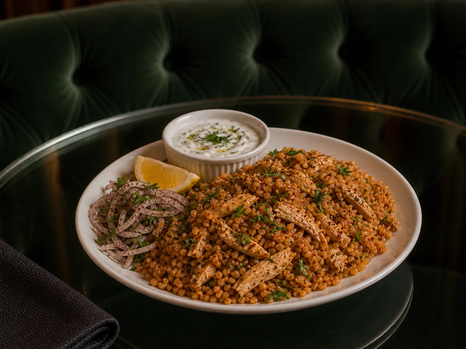 Sumaklı Tavuklu Bulgur Pilavı