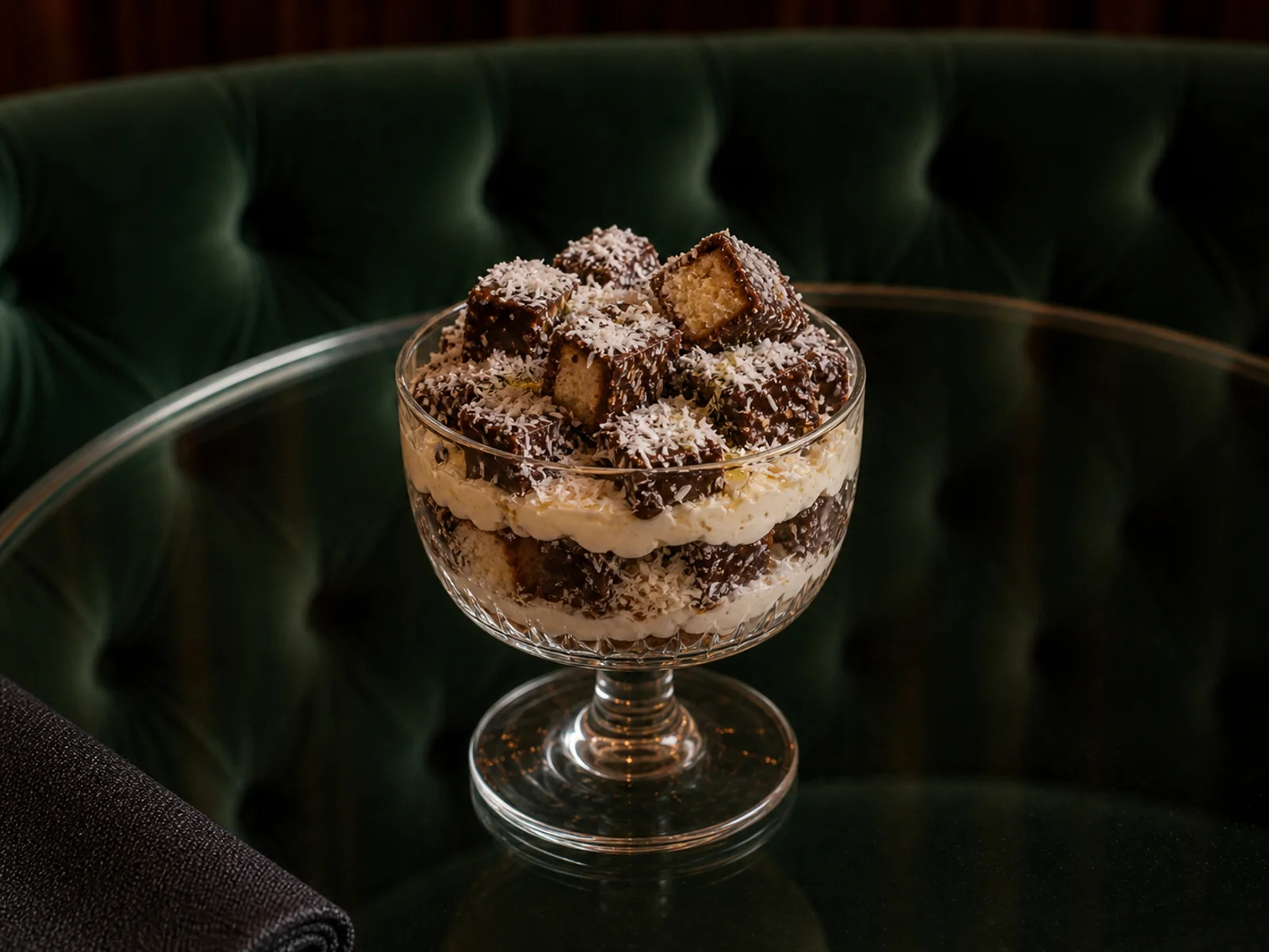 Hindistancevizli Lamington Kup