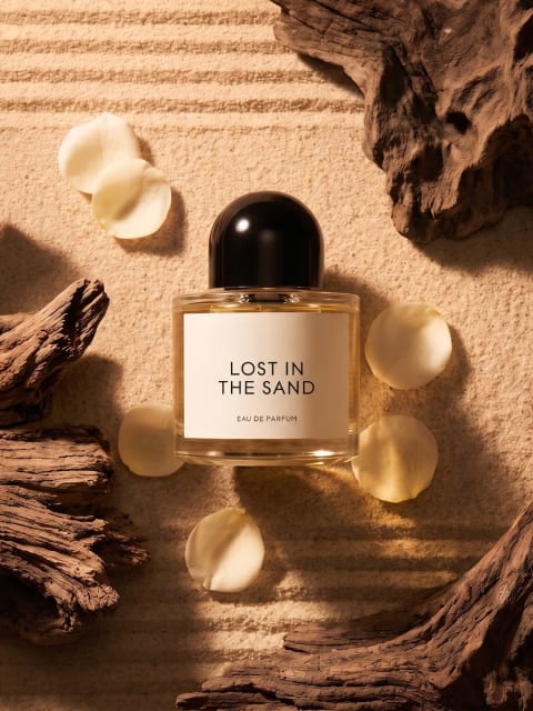 Lost In The Sand: perfume product photo template