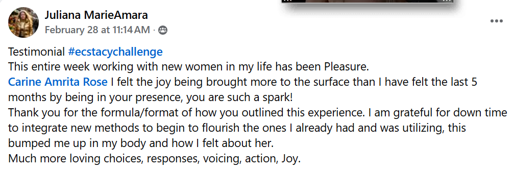 Testimonial screenshot