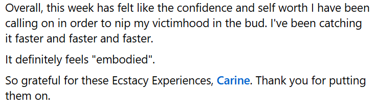Testimonial screenshot