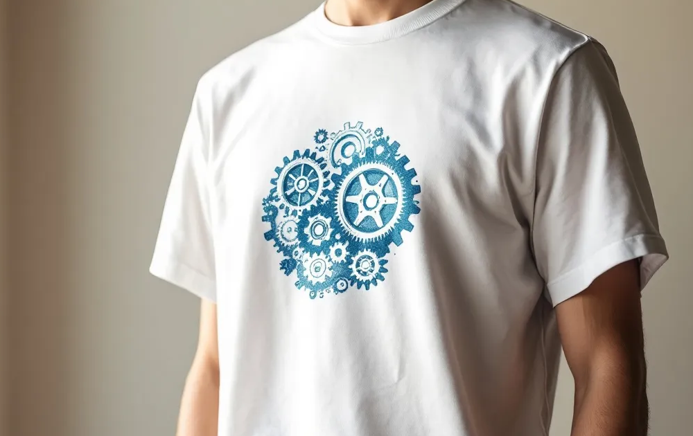 T-shirt personnalisé avec impression DTF