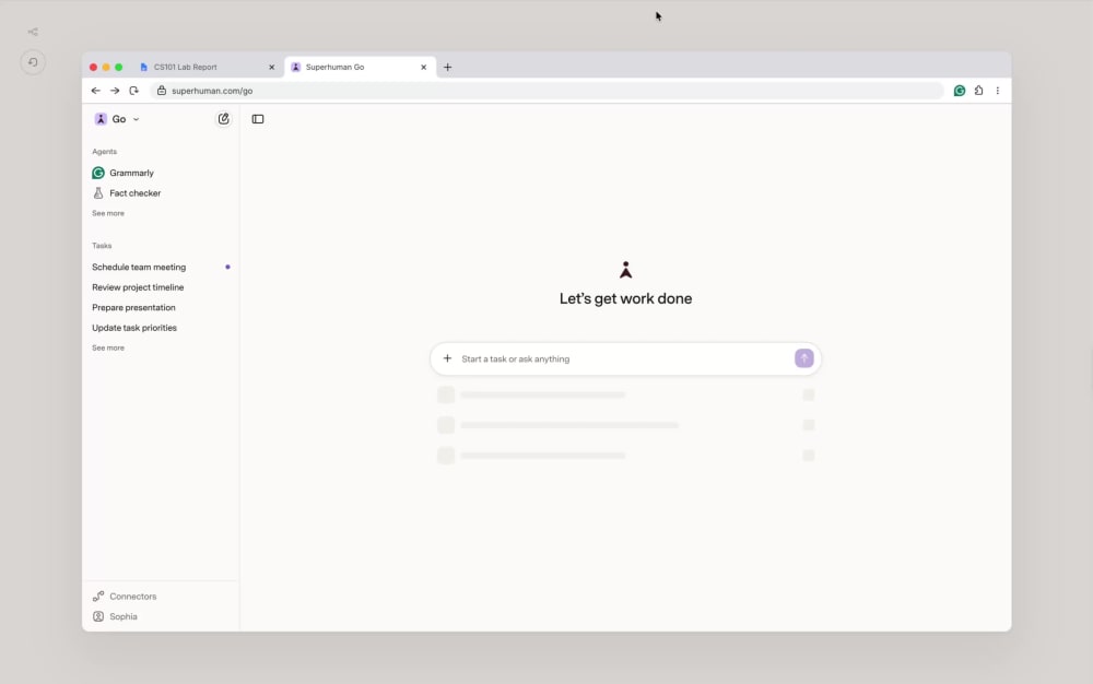 Go for students concept prototype