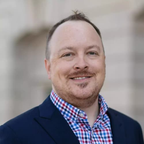 Bryan Gruhlke - VP of Product Development and UI/UX at Visionary Judge Headshot for Hack Iowa State v1