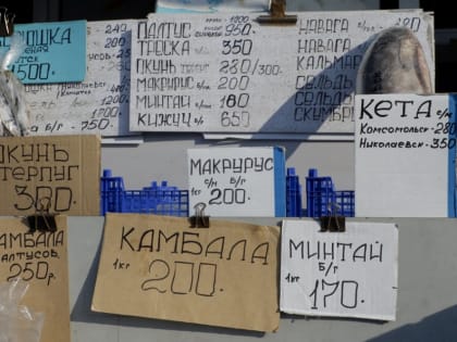Что почём: навага на прилавках Хабаровска и Южно-Сахалинска продаётся по одной цене