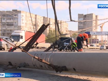 Серьёзная авария на Проспекте 60-летия Октября в Хабаровске