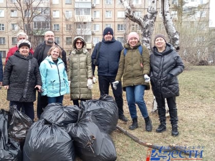 Хабаровчане вышли на субботник