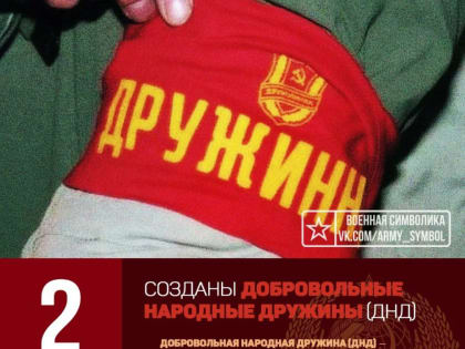 С днем народного дружинника!