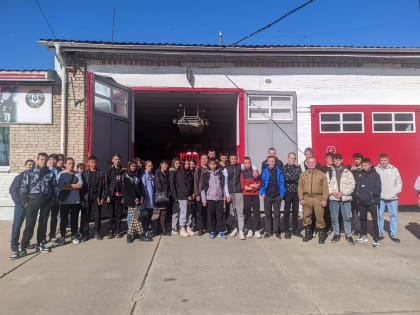 Экскурсия в пожарную часть п. Солнечный.