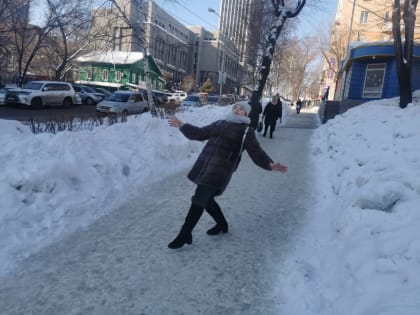 Хабаровчане стали чаще получать травмы при падении на улице