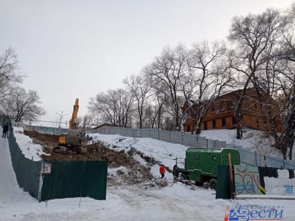 Тургеневскую лестницу в Хабаровске сдадут в июле