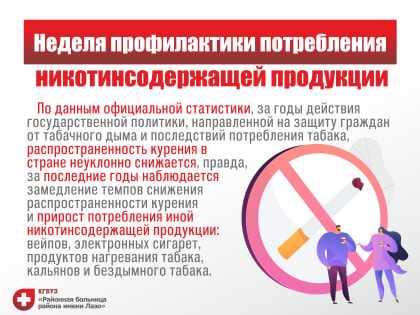 Неделя профилактики потребления никотинсодержащей продукции