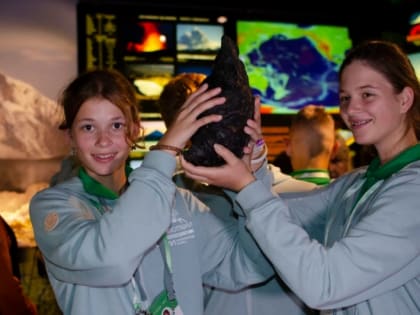 Участники Всероссийского слёта юннатов Движения Первых посетили музей вулканов на Камчатке