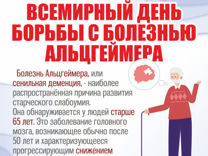 Всемирный день борьбы с болезнью Альцгеймера