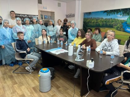 Школьникам в Хабаровском крае доверили доить коров и проводить анализы