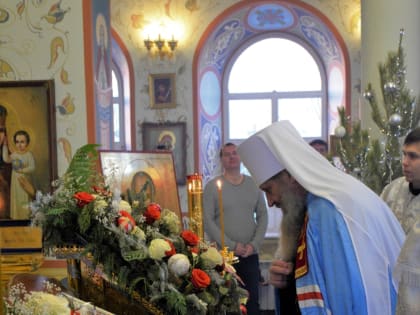 В праздник Обрезания Господня владыка Артемий совершил богослужение в женском монастыре