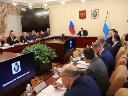 Дмитрий Демешин провел совещание по теме строительства дамбы в Хабаровске