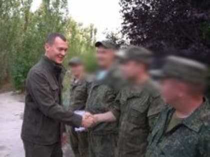 Губернатор Хабаровского края Михаил Дегтярев встретился в ДНР с бойцами батальона «Генерал Корф»