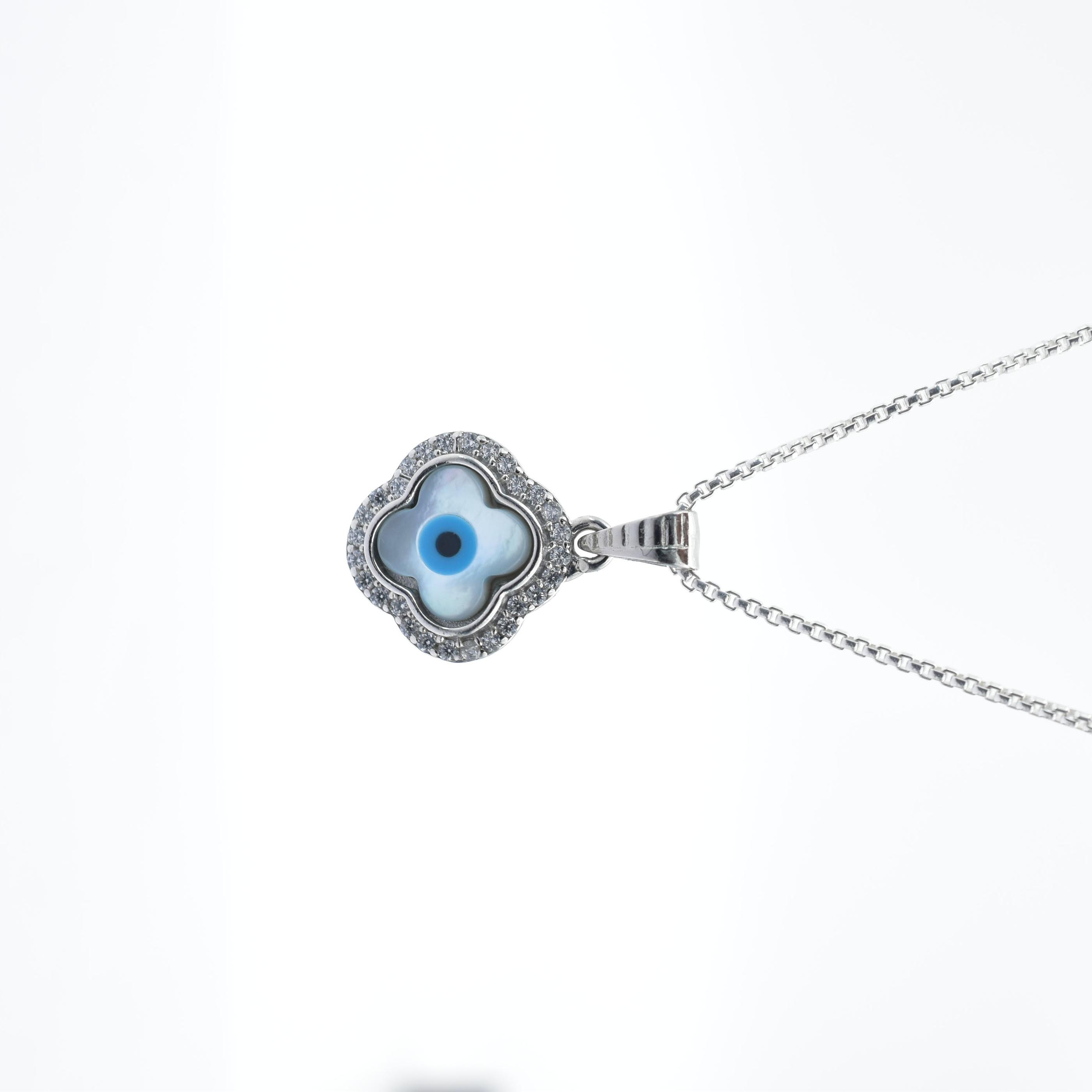 Silver Evil Eye Pendant