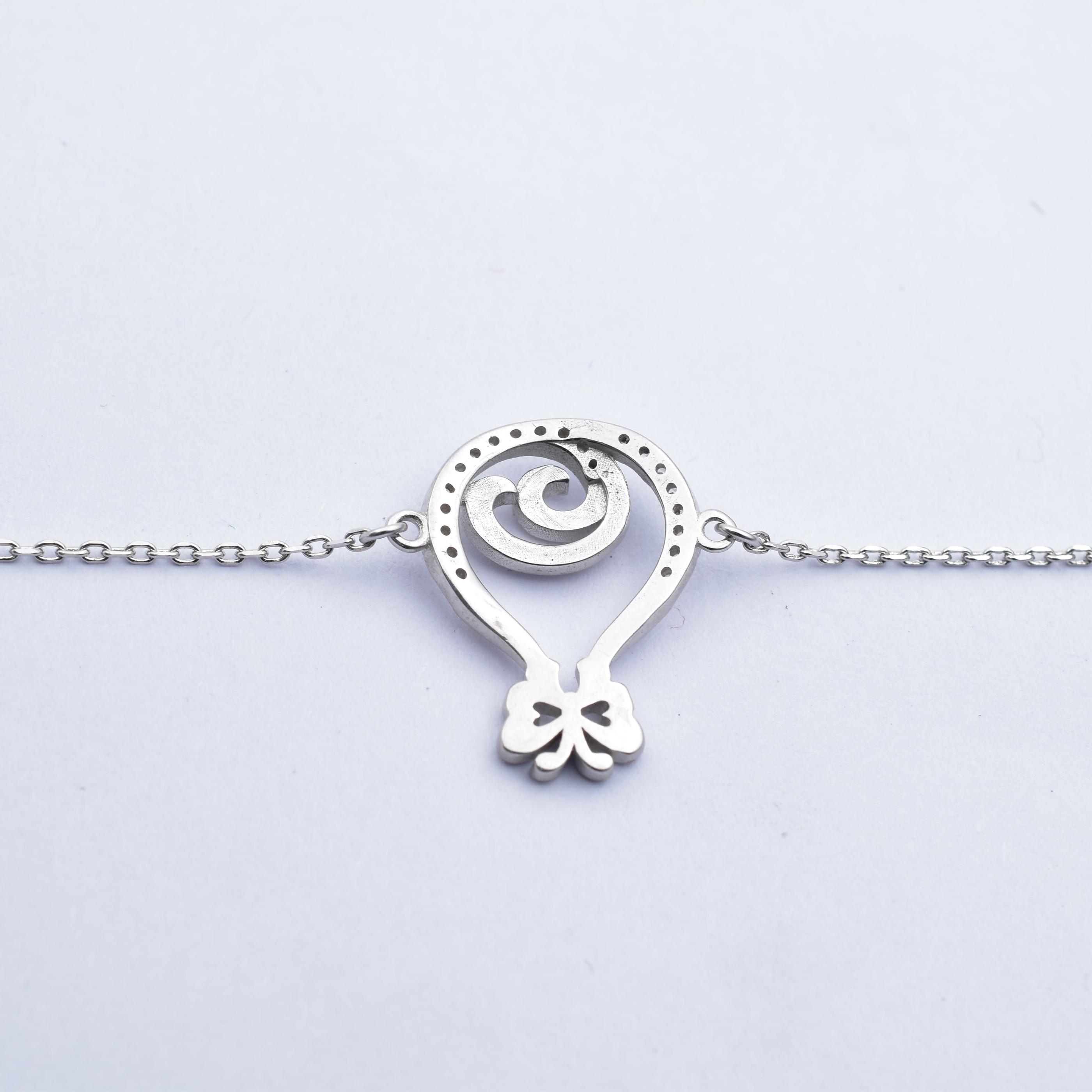 Sterling Silver Styilsh Adjustable Ladies Bracelet