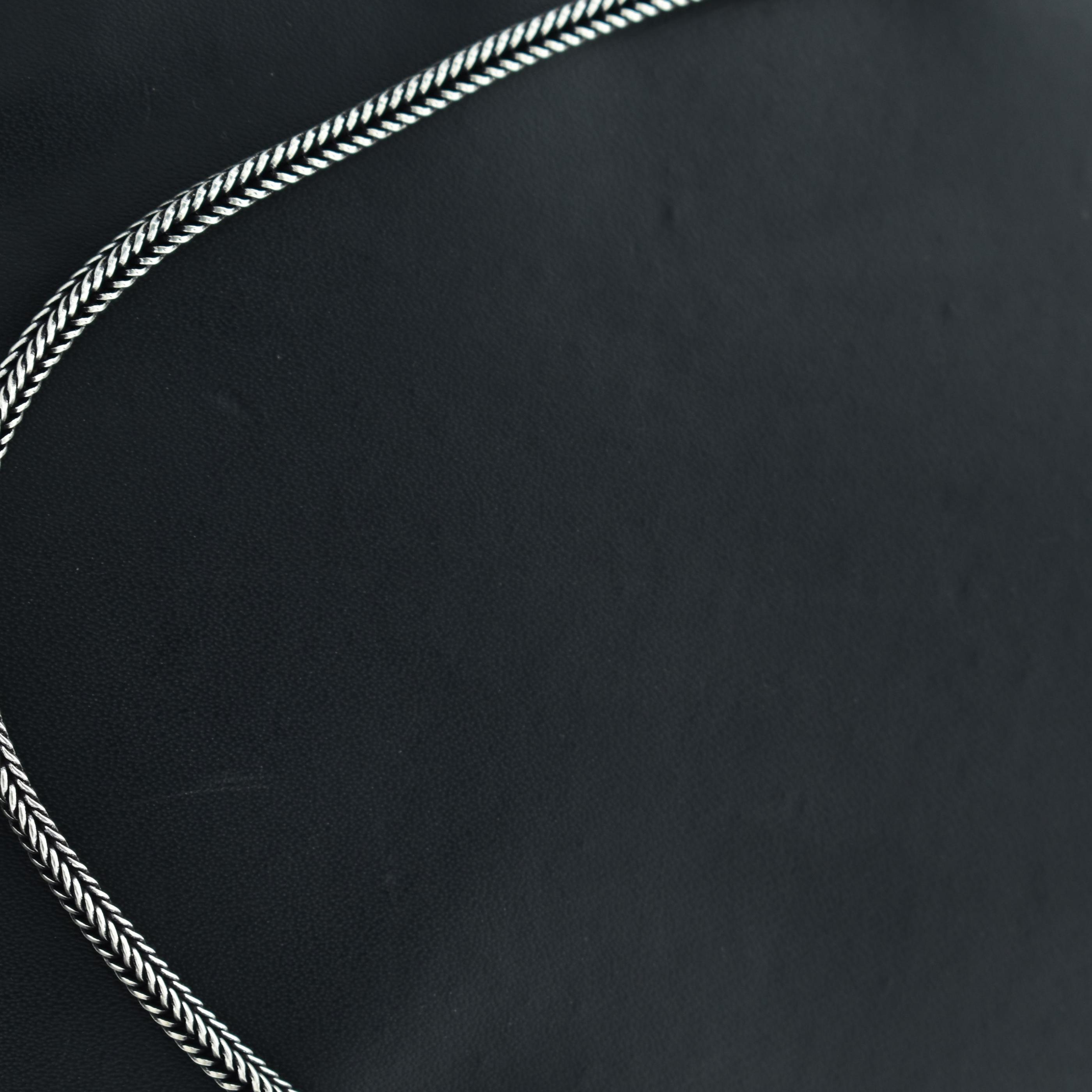 Sterling Silver Double Studded Men Chain