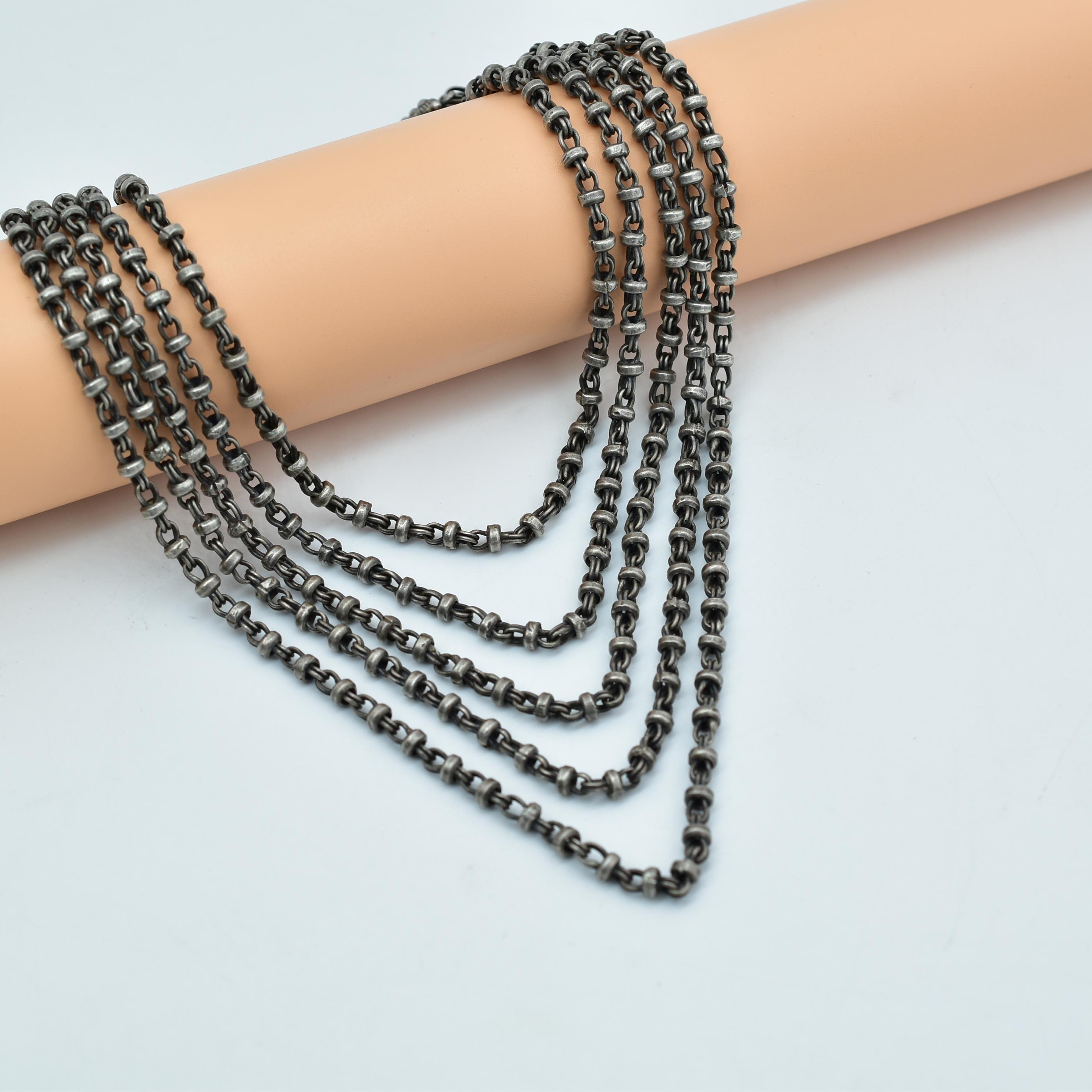 Sterling Silver Link Chain Ladies Necklace