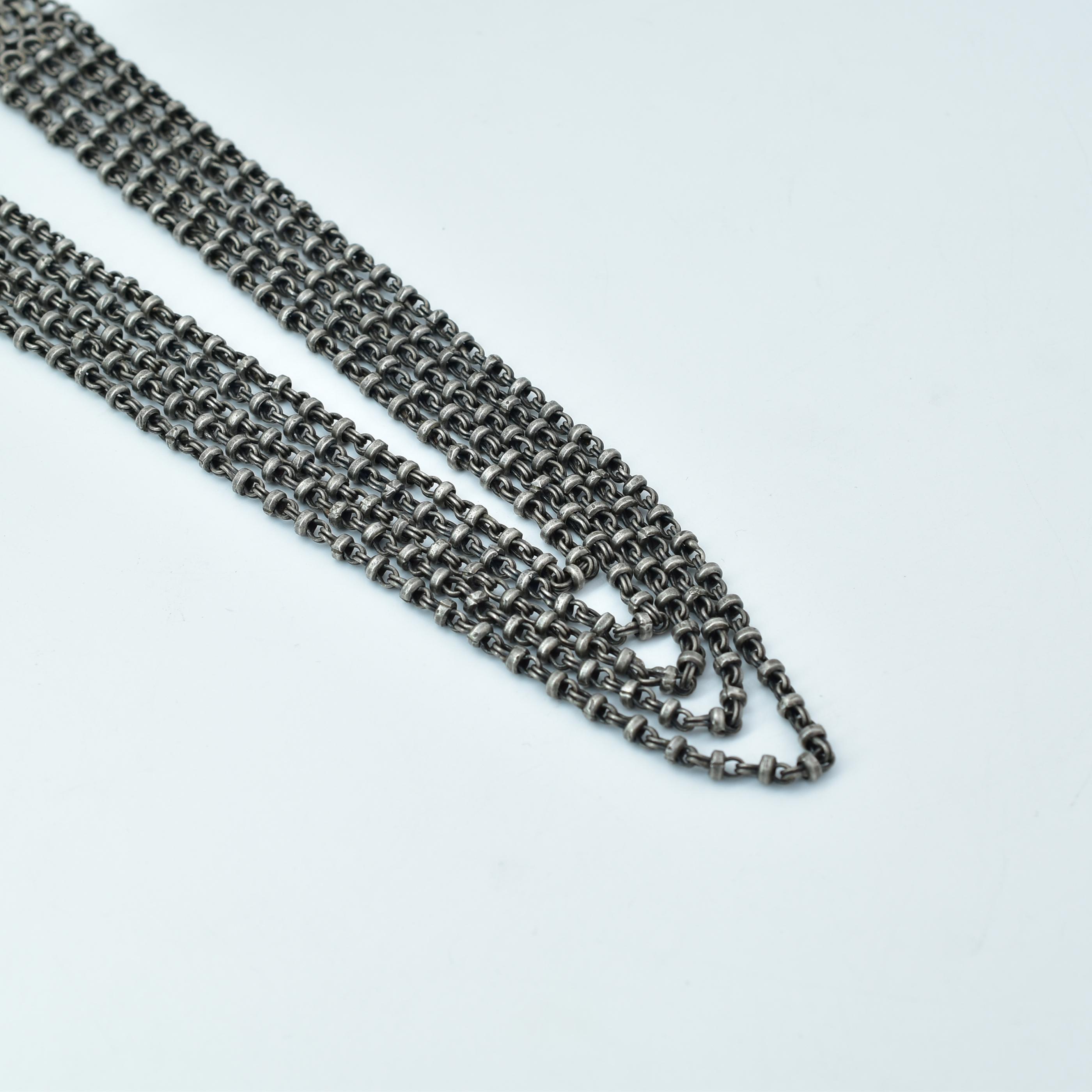 Sterling Silver Link Chain Ladies Necklace