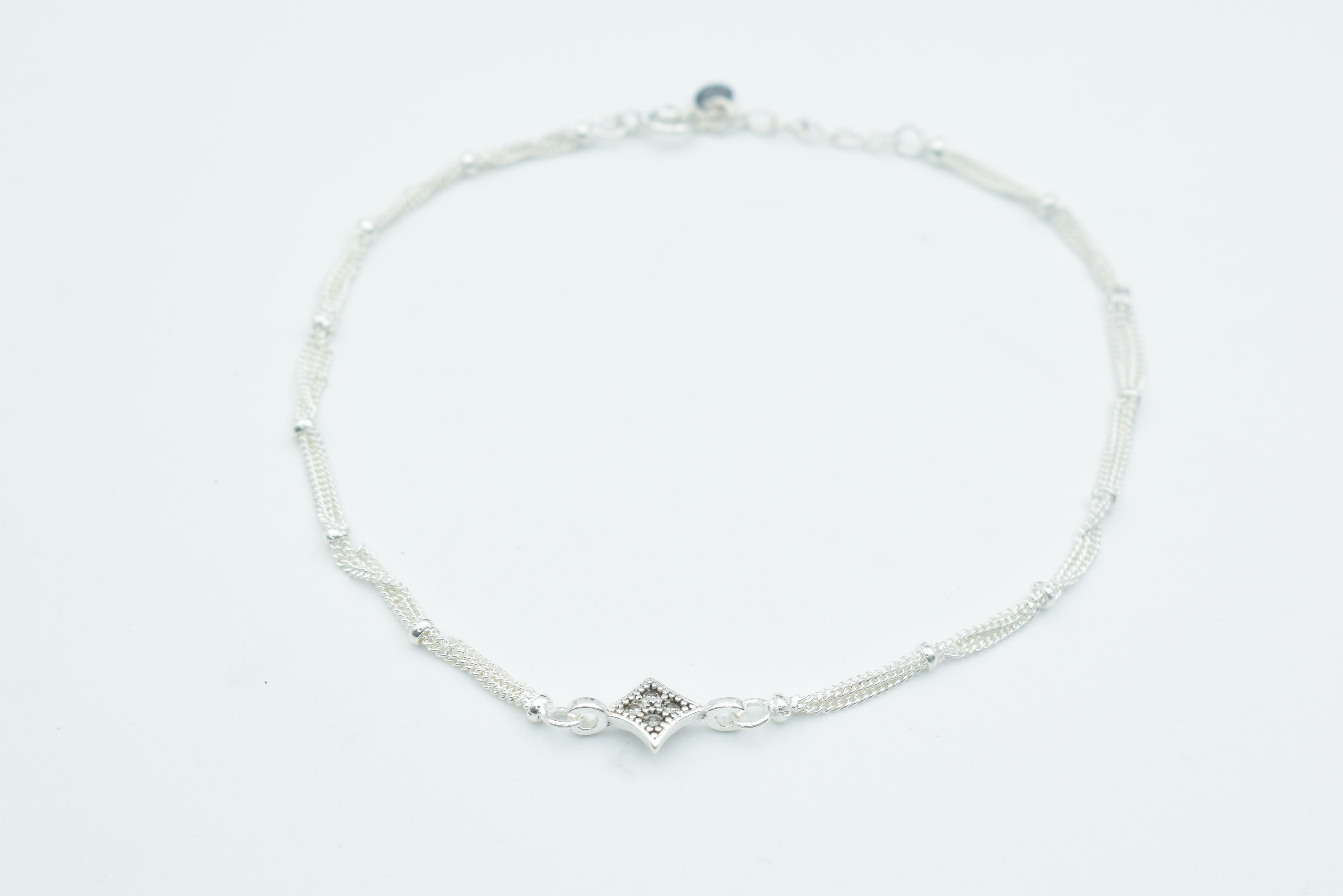 925 Sterling Stylish Silver Anklet