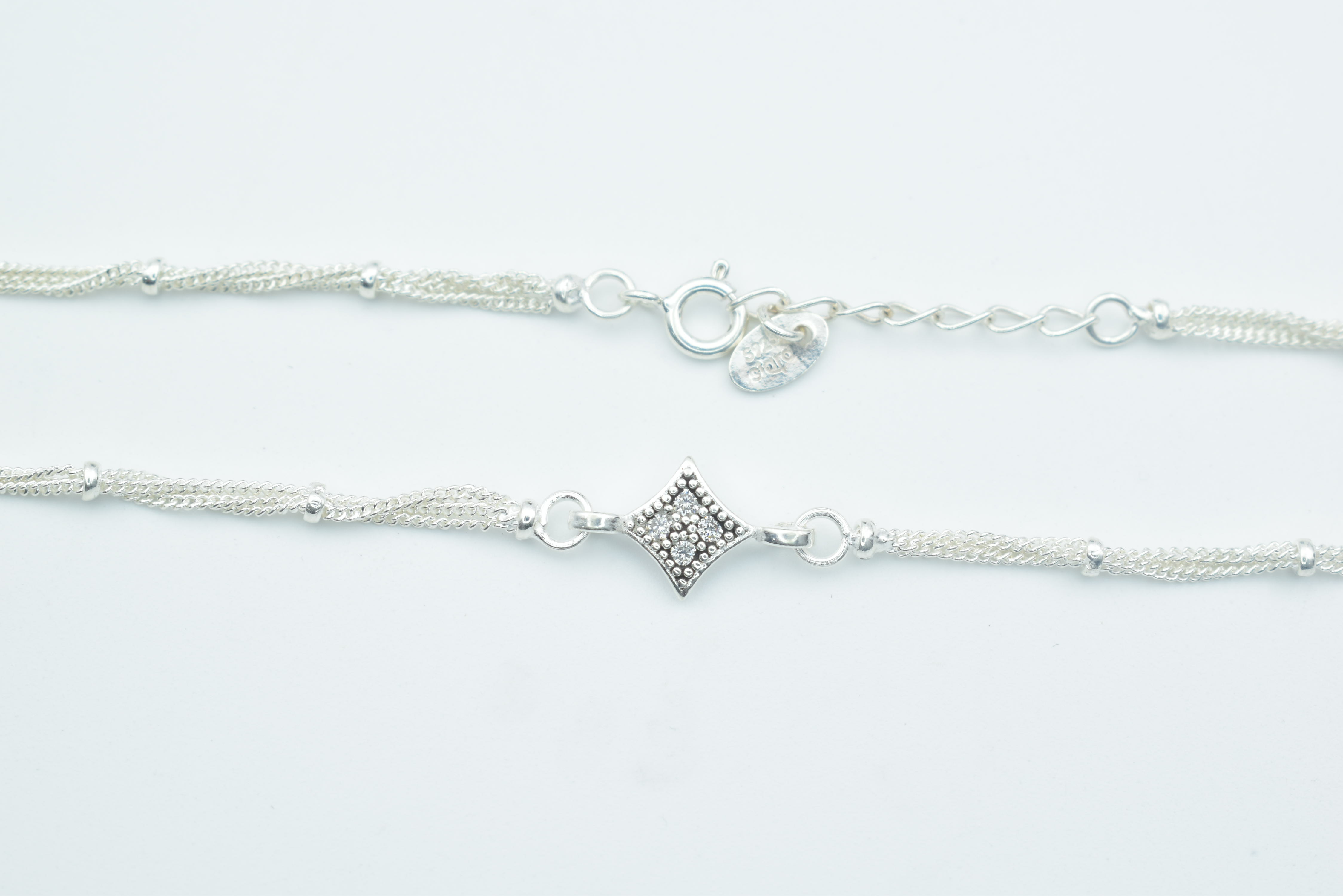 925 Sterling Stylish Silver Anklet