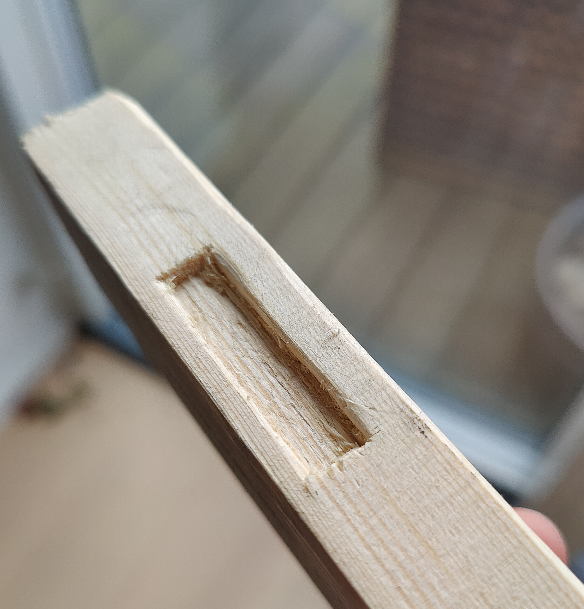 Using raw skills to make a hole