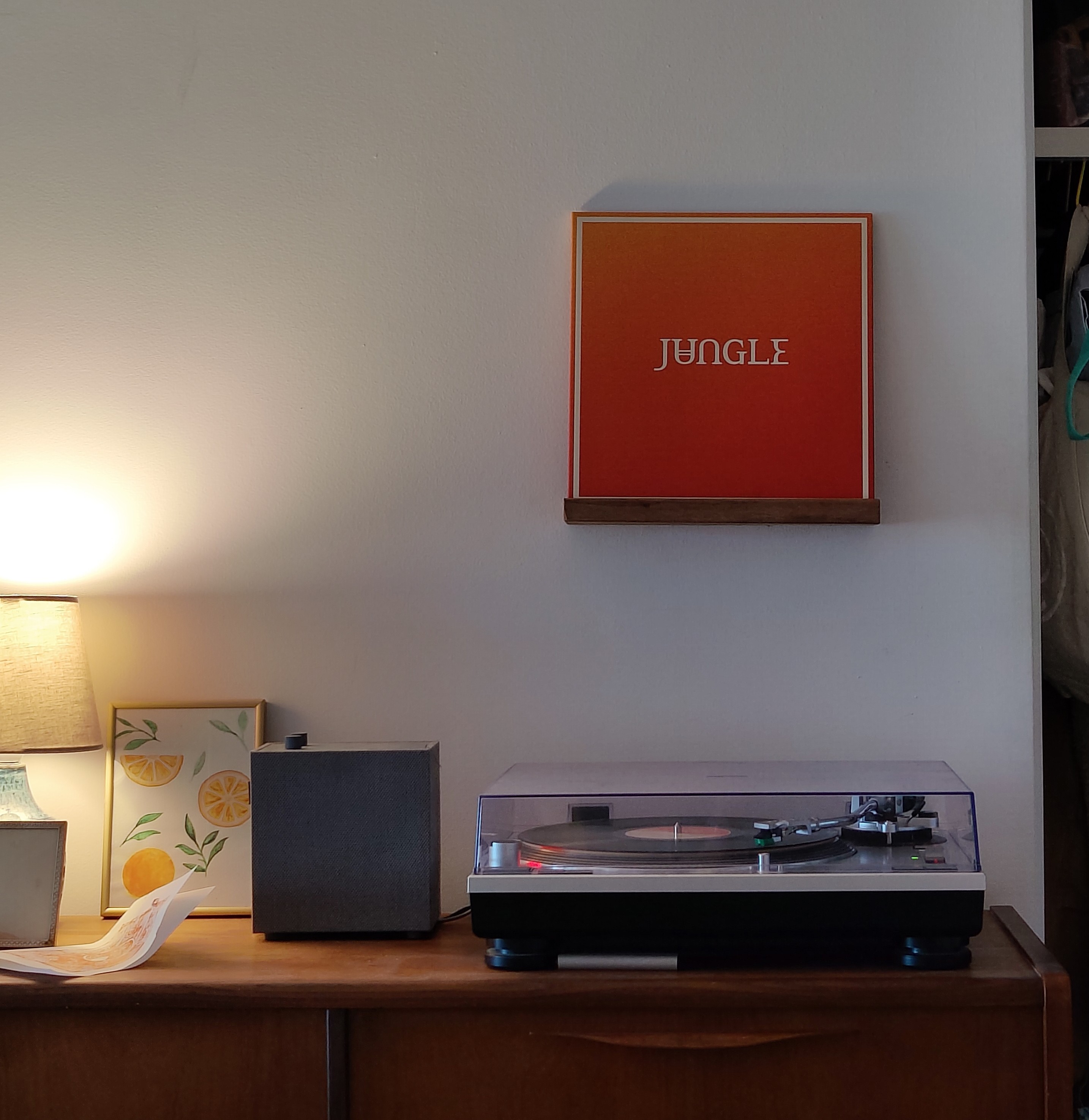 Building a vinyl record sleeve shelf. cover