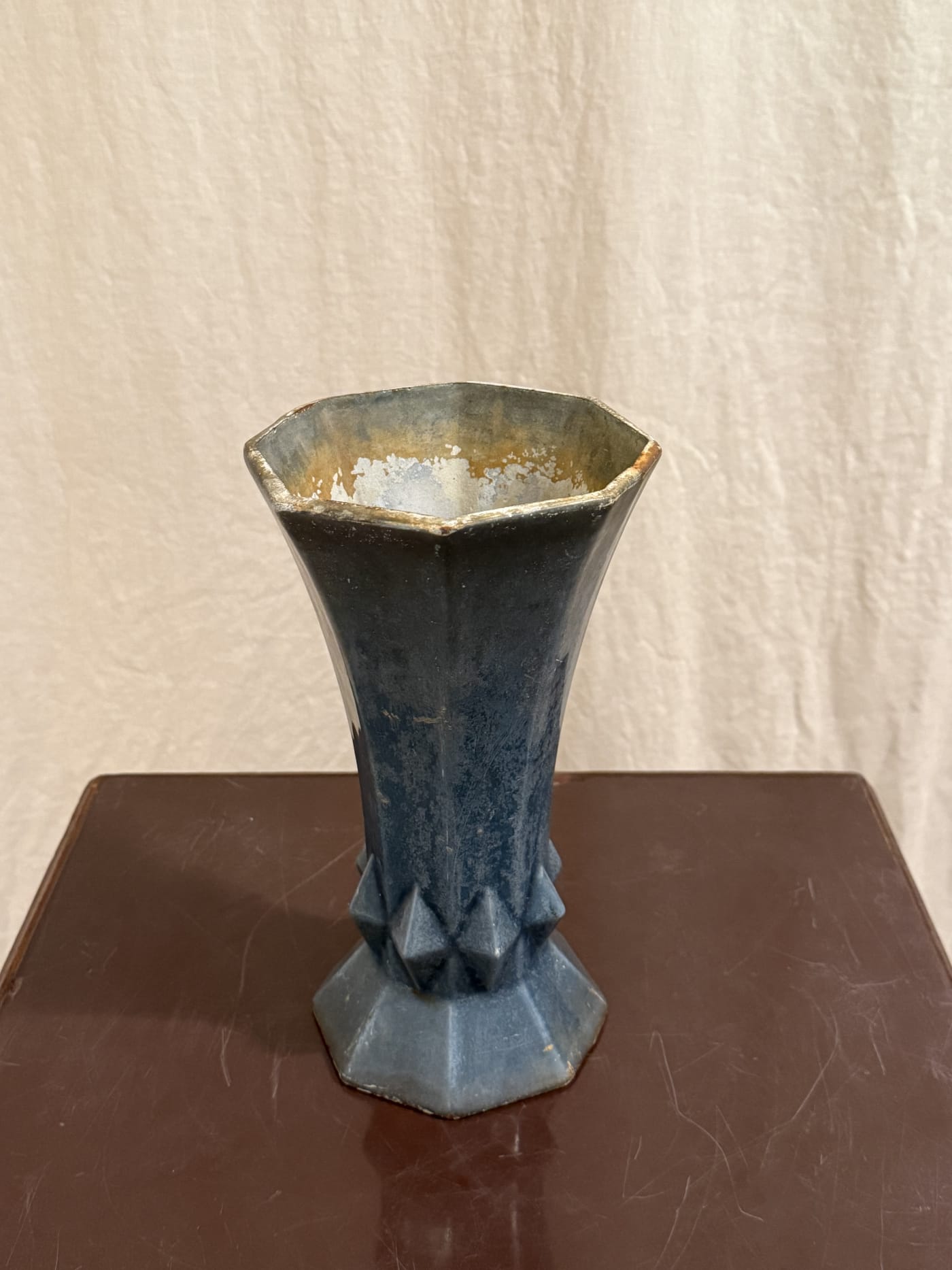 Art Deco 琺瑯鑄鐵花瓶